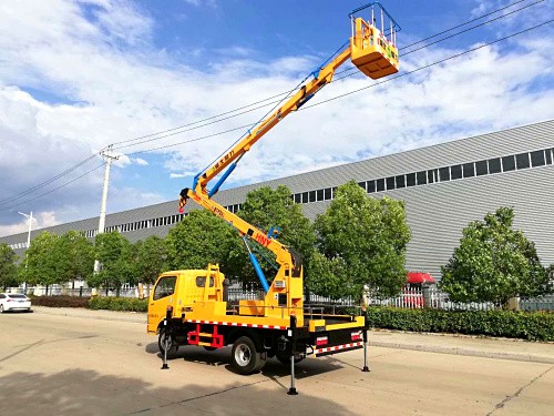 Aerial work vehicle cylinder